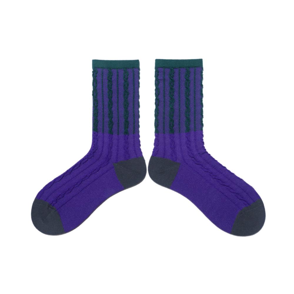 

Женские цветные гольфы до середины икры с арановым узором 35-39