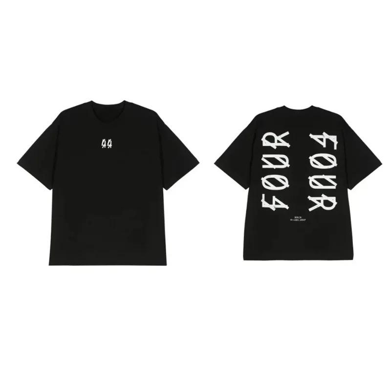 2026 44 Label Group Cotton Hip Hop T-Shirt Unisex Streetwear Short Sleeve Round Neck Print Casual Breathable Fashion Adult Tee