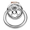 FRRK-11 Male Penis Anti-Escape Training Device Hollow Steel Cock Cage with Multiple Penis Ring Big Cock Lock Cage Erotic Sex Toy