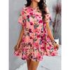 Women's Casual Vacation Printed Short-sleeved Dress
