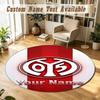 Round Rug Custom NameMainz 05 Pattern Non Slip Carpet Home Floor Decor