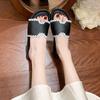 Flat-bottomed cool slippers women's casual beach cool slippers with skirts versatile one-word slippers 2025 summer new