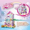 Seaside Villa Building Set 573 Pieces Toys for Girls Building Blocks House Beach Villa Construction Bricks Holiday Cottage Bricks Toys for Girls Age