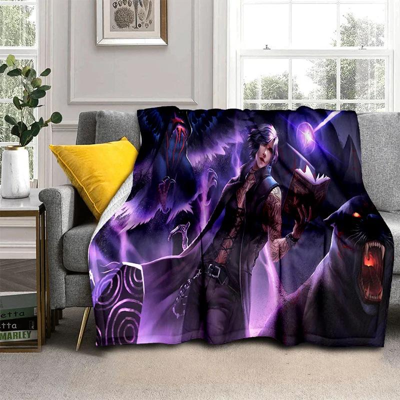 3D DMC Game D-Devil May Cry Gamer Blanket,Soft Throw Blanket for Home Bedroom Bed Sofa Picnic Travel Office Cover Blanket Kids