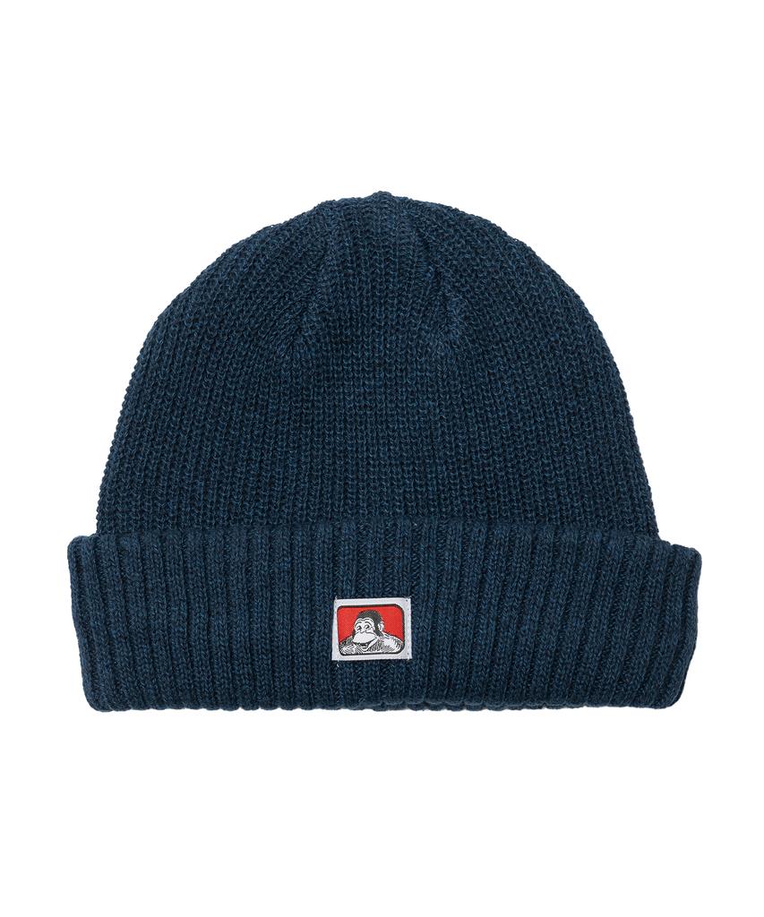 BEN DAVIS Original Micro Logo Cotton Knit Beanie Beige