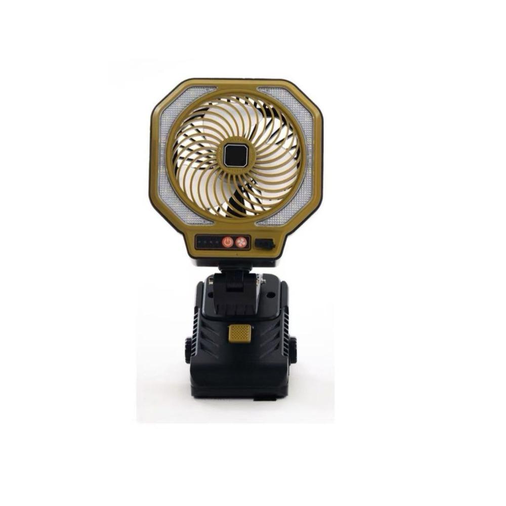 Foldable Design Camping Fan With Clamp Rechargeable Fan Lamp Multifunctional Fan Outdoor Activity