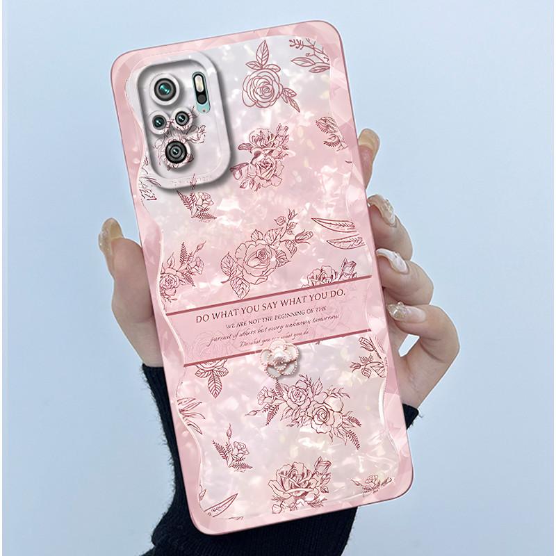 For Xiaomi Poco M5s Phone Case PocoM5s Cover Fashion Simplicity Butterfly Floral Soft Liquid Silicone Shell For Poco M 5s Fundas