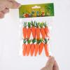 12pcs Foam simulation mini carrot decorations, Easter party decorations, carrot props, festival party decorations