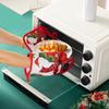 2PCS Christmas Oven Mitts and Pot Holders Set Heat Resistant Microwave Oven Gloves and Potholder for Kitchen Cooking Baking