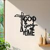 Vintage Metal Wall Plaque God Is Always Good Religious Decor with Star and Cross Christian Home Church Office Indoor Outdoor Gift for Easter Birthday