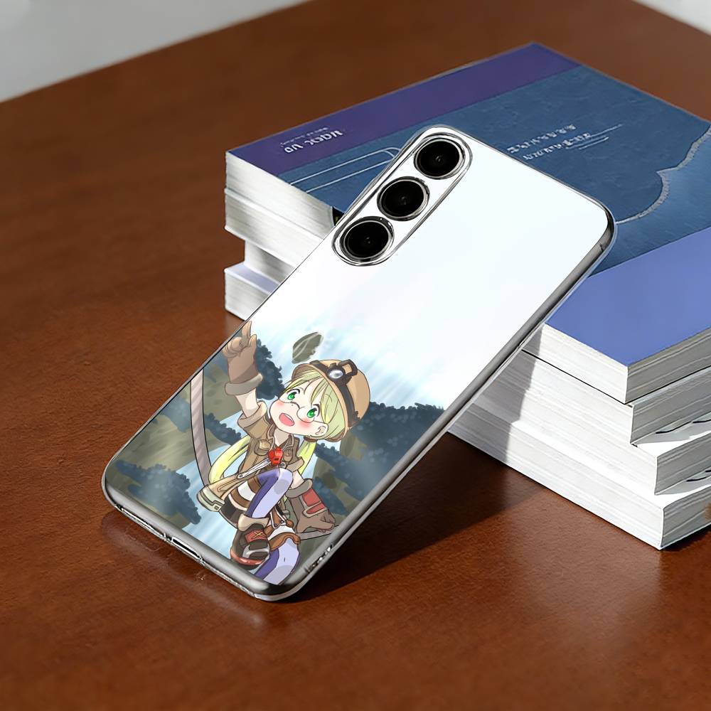 M-MADE IN A-ABYSS Riko Phone Case Transparent Silicone Soft For SamsungA10,12,20,21S,30,31,40,50,51,52,70,71 Samsung a40