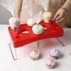 Foldable Cream Bag Storage Rack Multi Holes Piping Bag Placement Stand Icing Bag Holder  Work Table