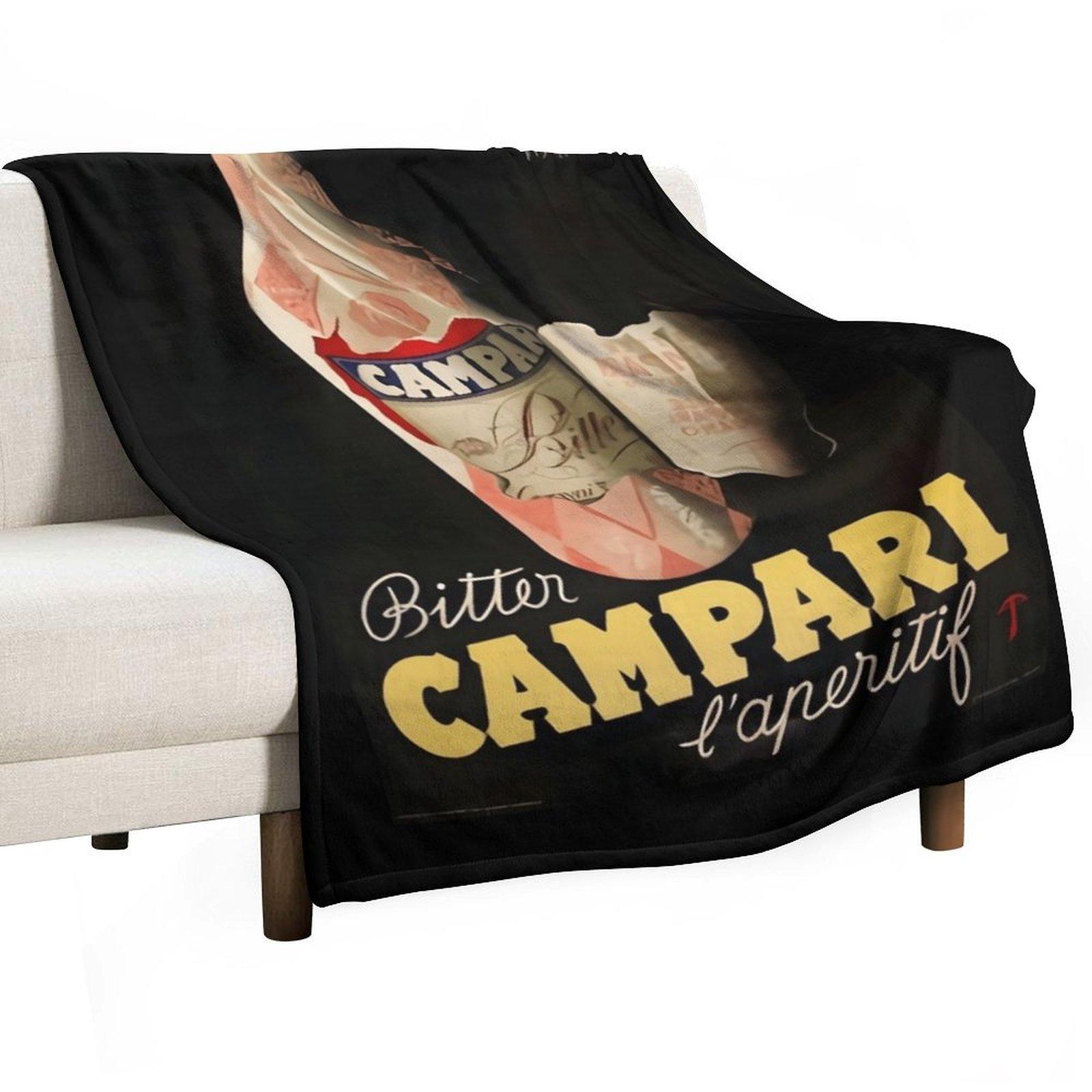 

Set Of Italian Campari Classic Throw Blanket Flannel Bed Thins Loose Blankets 30x40in