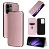 For Oppo Reno13 F 5G Case Carbon Fiber Texture Drop-Proof PU Leather Phone Cover