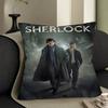 S-Sherlock Holmes Detective Series Pillow Cover Sofa Cushion Cover Home Room Decoration Children Gift