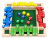 Jogo de cartas interativo para a família com quatro lados: Brinquedo lógico de madeira educativo para crianças.