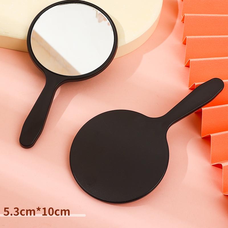

Круглое маленькое зеркало Ручное зеркало для макияжа Для женского макияжа Зеркальная поверхность высокой четкости Несколько цветов