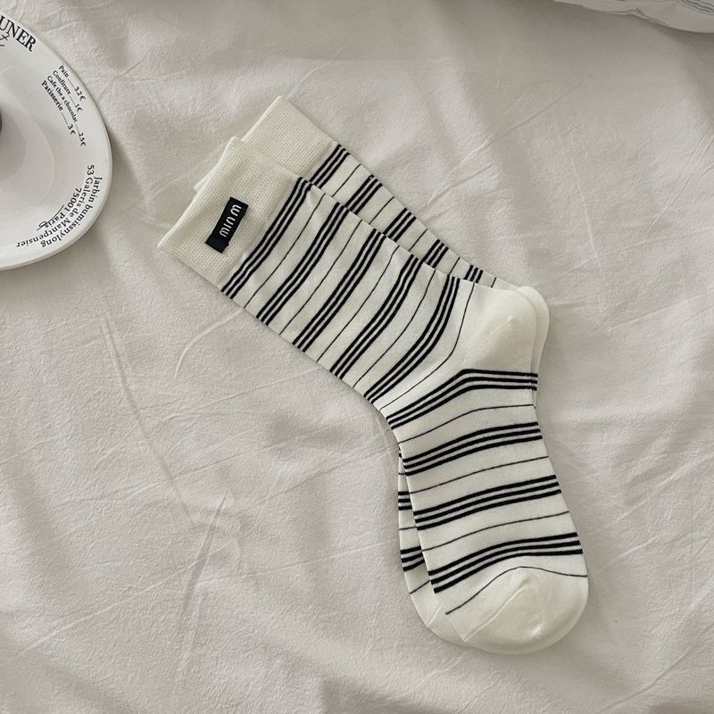 Winter Socks Cartoon Puppy Bow Wool Socks Cute Warm Socks Stacked Socks
