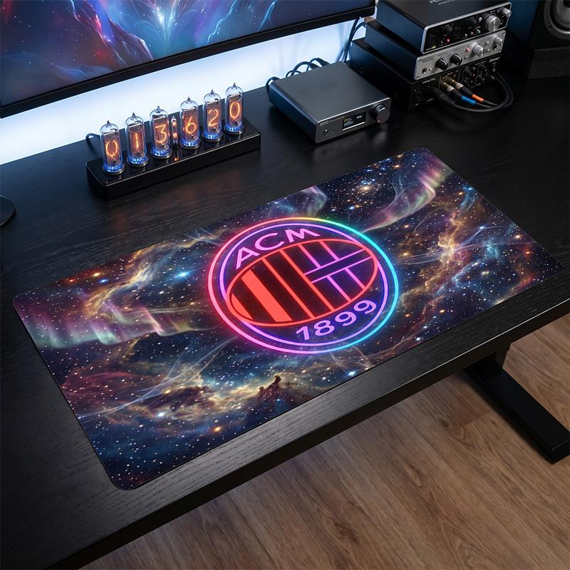 AC Milan Printed Large Mouse Pad, Non Slip Soft Rubber Gaming Desk Mat for Office Laptop Computer Decor