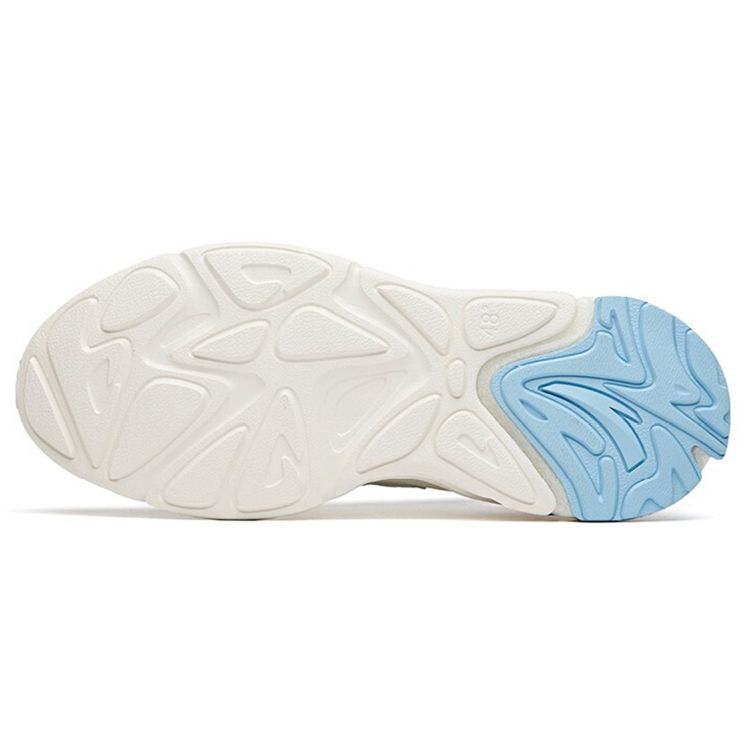 Anta Pulse 2 Fabric Synthetic Leather Shock Absorption Non-Slip Wear-Resistant Breathable Low-Top Dad Shoes Men sneaker White Gray 912118852-4