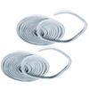 2 Pezzi 9x9mm Antipolvere Antivento Autoadesiva Striscia Sigillante a Spazzola per Porta Finestra 5m Grigio Argento