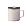Doshisha's "Nigoro" Mug, 300ml, Vacuum Insulated, Keeps Hot or Cold, with Lid, Stainless Steel, Light Pink, KIND