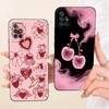 Case For Samsung A31 Galaxy A71 Phone Cover for Samsung A315F A715F A 71 Soft Silicone Bow Painted Flower Phone Funda