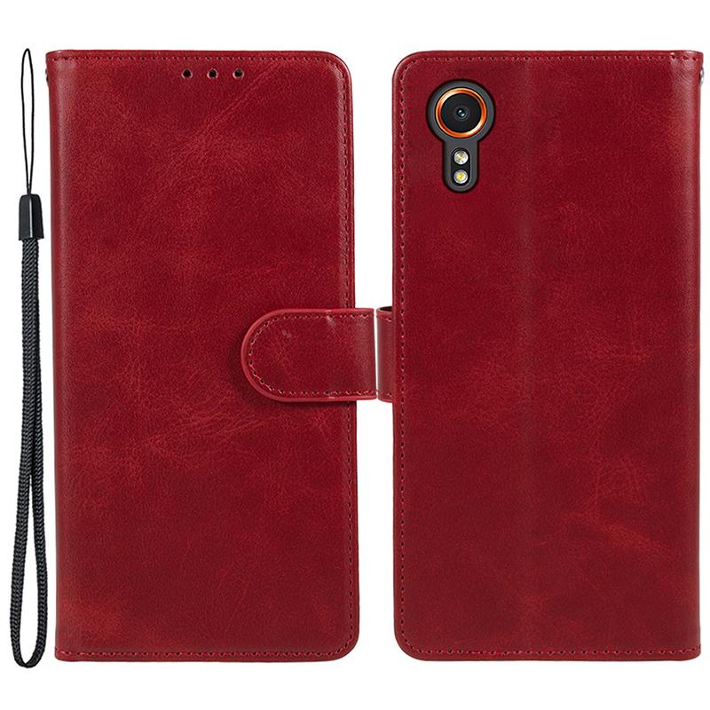 

Чохол для Samsung Galaxy Xcover7 Business Leather Phone Cover Calf Texture Red