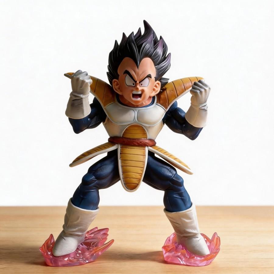 Anime Dragon Ball Vegeta & Bulma Action Figure Collectible Model Toy 22cm - Replaceable Head/Arms