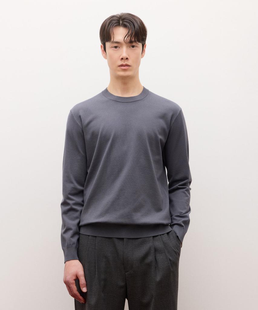 Jilseutyueoteunyuyogmaen Silky Crew Neck Knit - Dark Gray (Jnsw6A210G3)