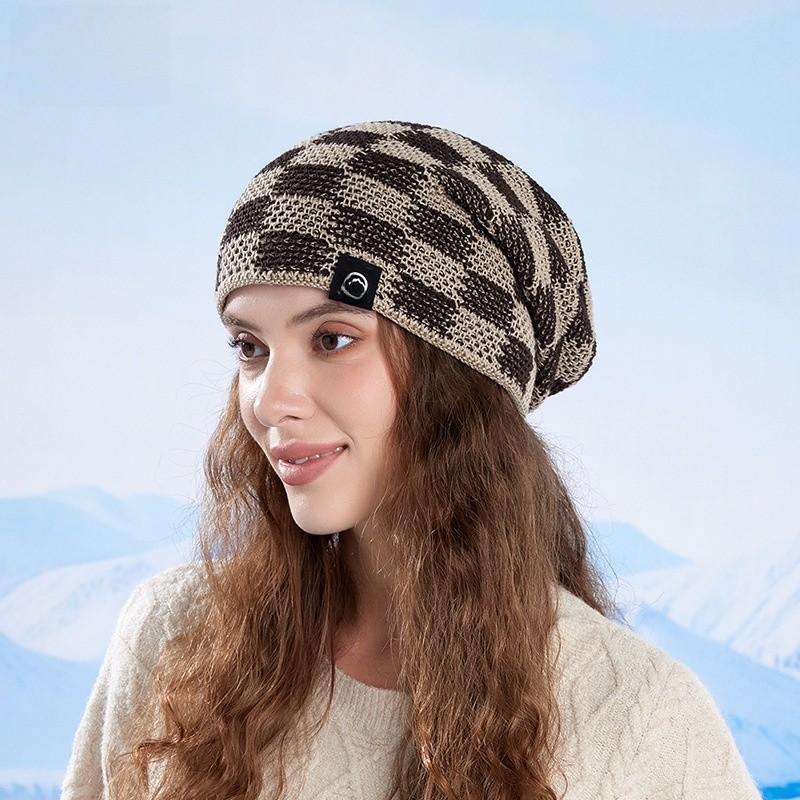Knitted Cap Winter Women Men Fleece Lined Casual Outdoor Activities Supplies