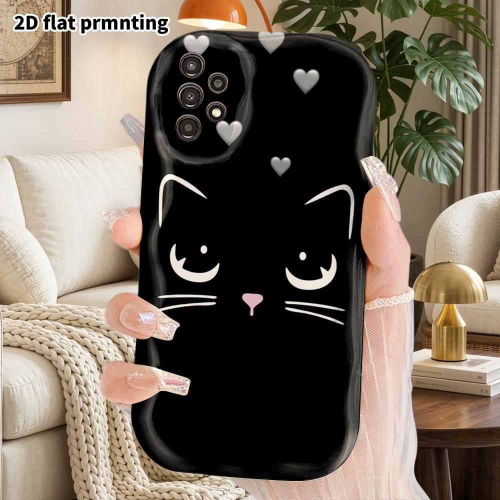 Phone Case: 2D Flat Samsung Galaxy A34 A35 M05 M06 S20 S22 S21 FE Plus 5G Protective Case, Couple Style, Low Key Yet Cute, Christmas and Halloween Gif