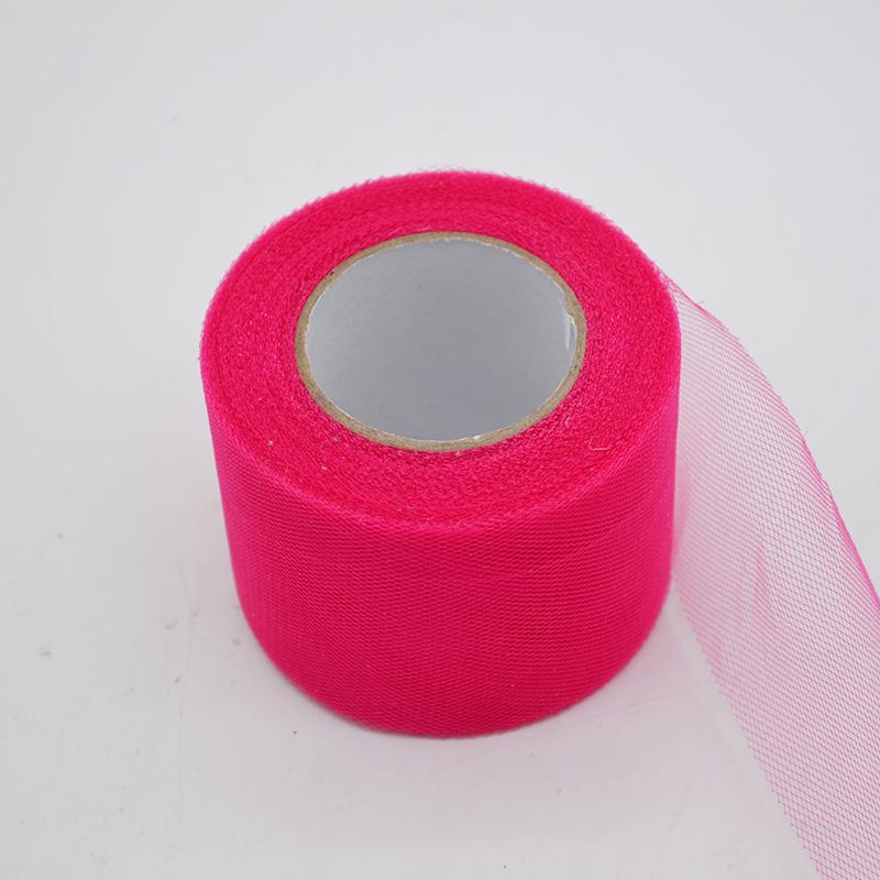 22m/lot 2" 5cm Shiny Tulle Roll Spool Fabric Tutu Skirt Chair Sash Bow Table Runner  Wedding Baby Shower Party Decorations