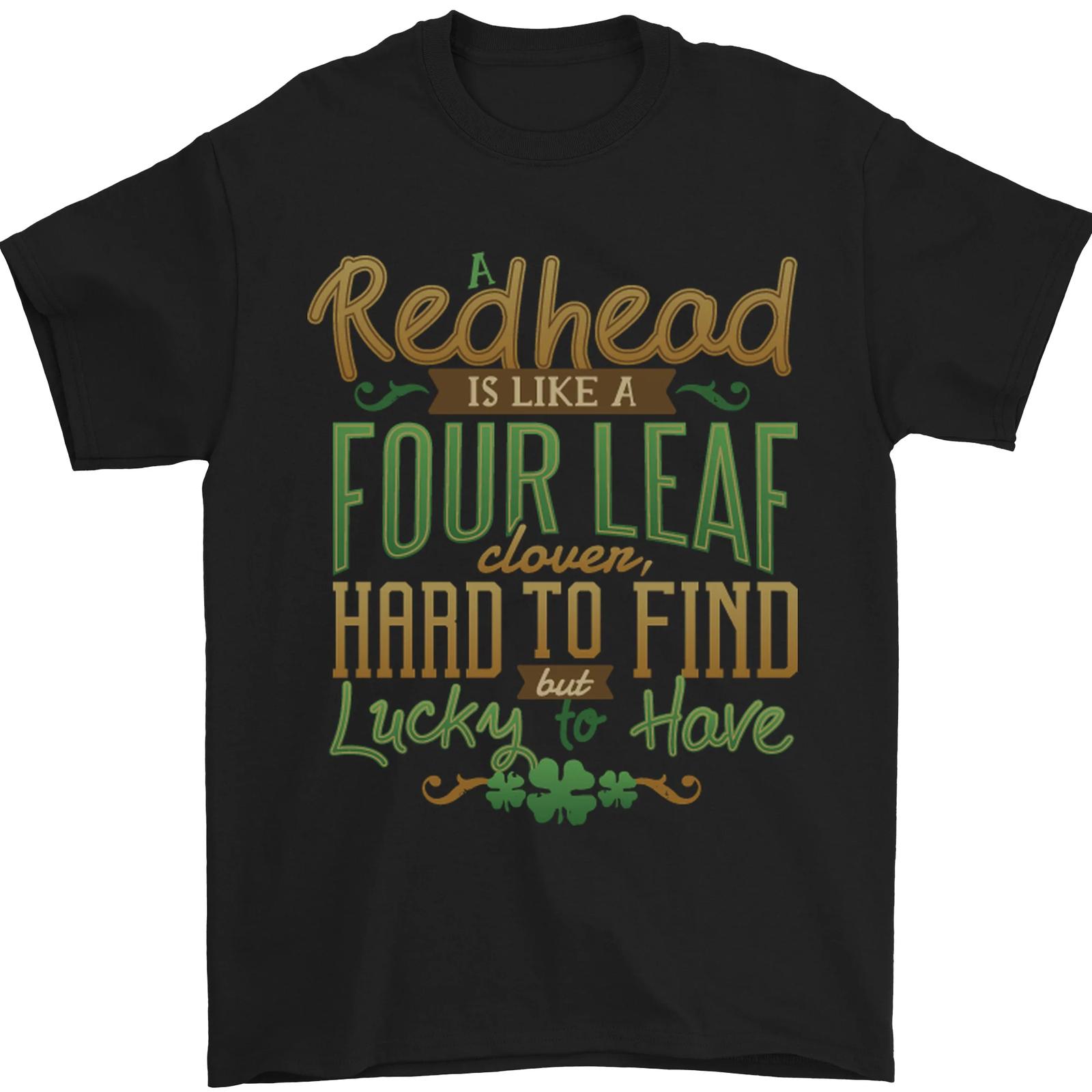 St Patricks Day Redhead Ginger Funny Irish Mens T-Shirt 100% Cotton XXL