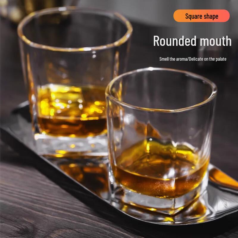 Jiwu Senlin Square Whiskey & Beverage Glass Set, 6-Piece