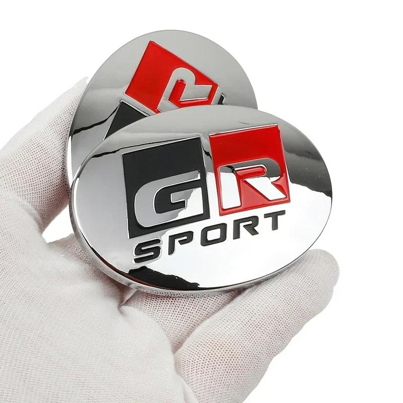 For Toyota GR Sport Logo Steering Wheel Cover Sticker Emblem Badge Decals for YARiS Corolla RAV4 C-HR Camry Supra Prado Tacoma
