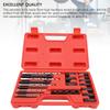 High Hardness Steel Easy Out Broken Bolt Extractor Kit Screw Extractor Set with Storage Case Damaged Screw Extractor Set