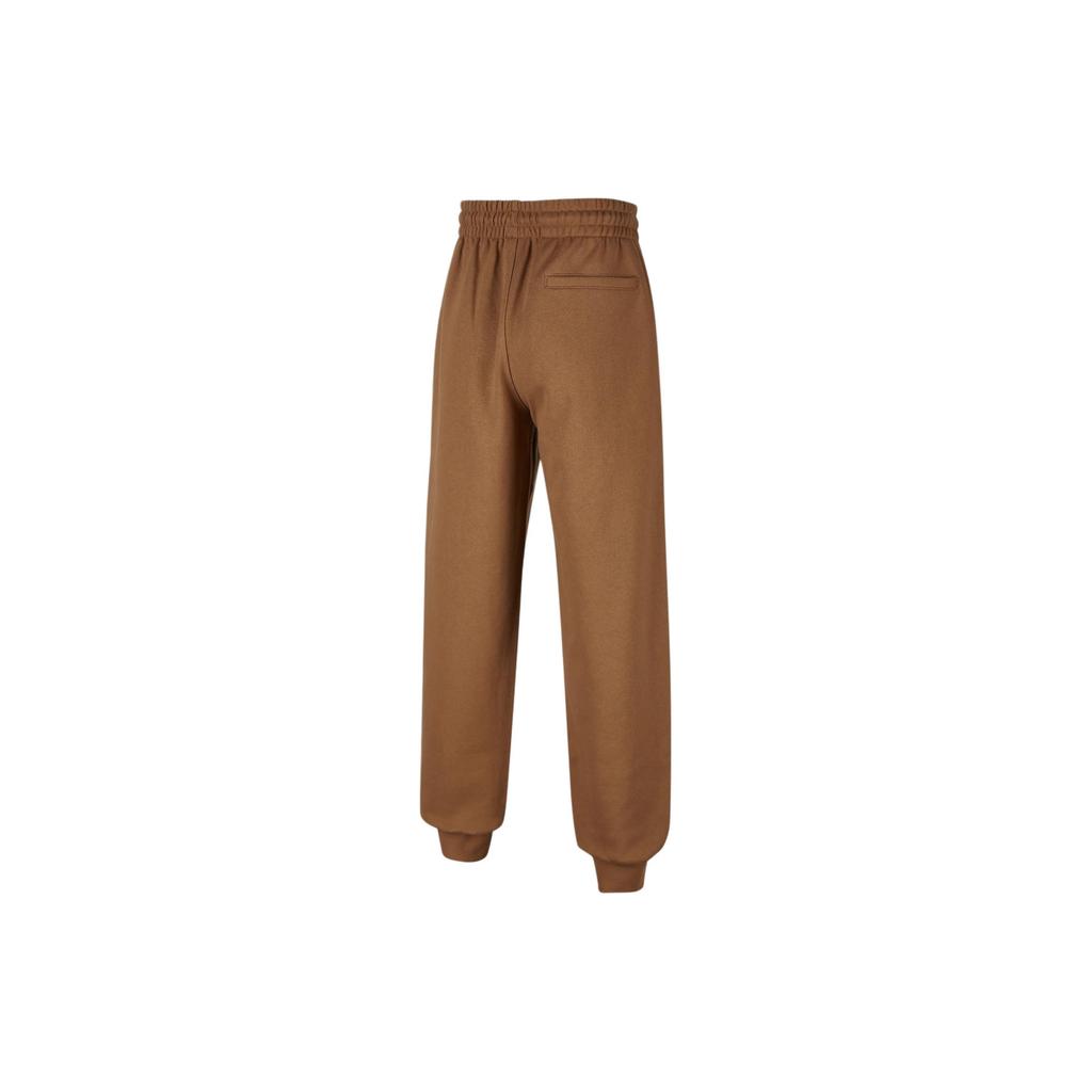Jordan MJ Essentials Solid Color Drawstring Casual Cuffed Knit Joggers Kids bottoms Dark-Brown FZ1802-208