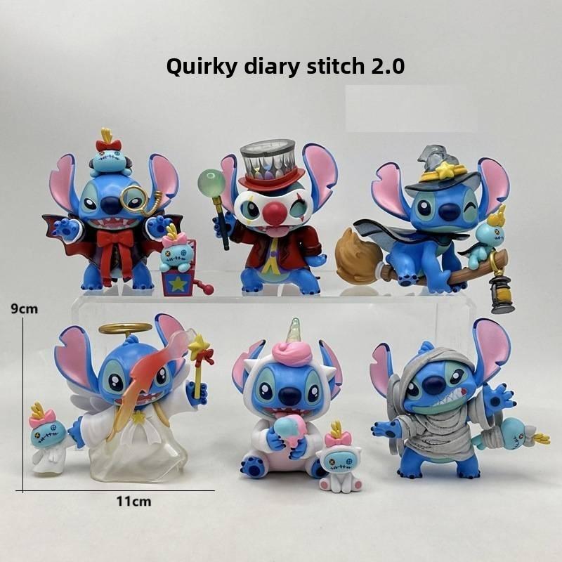 Stitch Pvc Figure Set With Quirky Design For Collectors And Giftgiving