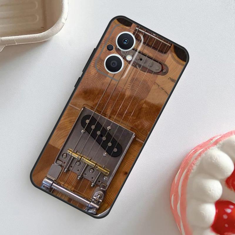 Guitar Violin Fiddle Music Case For OPPO Reno 7 8 6 5 4 Lite 8T 4Z 5Z 11 F 10 Pro OPPO Find X6 X5 Pro X2 X3 Neo Cover
