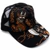 Karakuri Damashii Mesh Cap, Fujin Raijin Wolf Japanese Pattern Design, Men's Wafu Hat