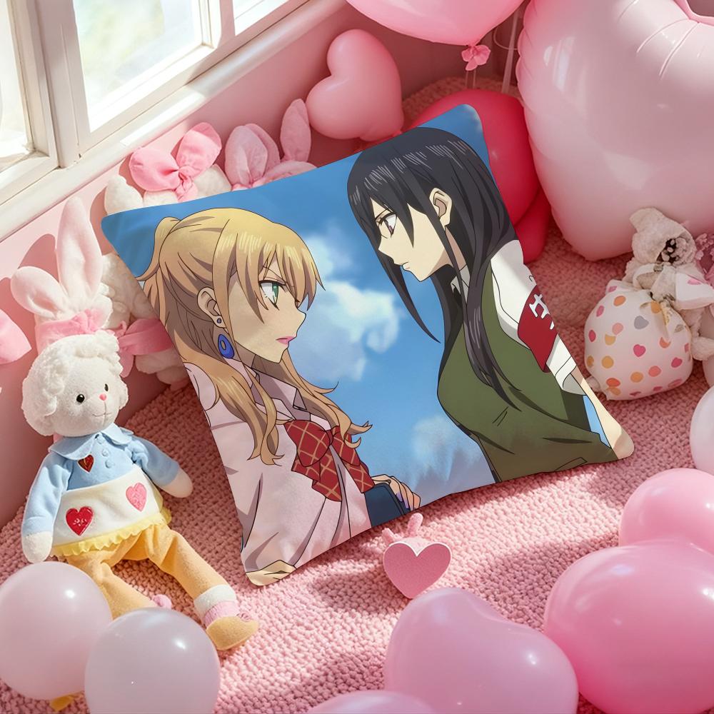 Anime Hot C-Citrus Cushion Cover Pattern Printed Pillowcase for Living Room Sofa Cushion Cover & Bedroom Decor