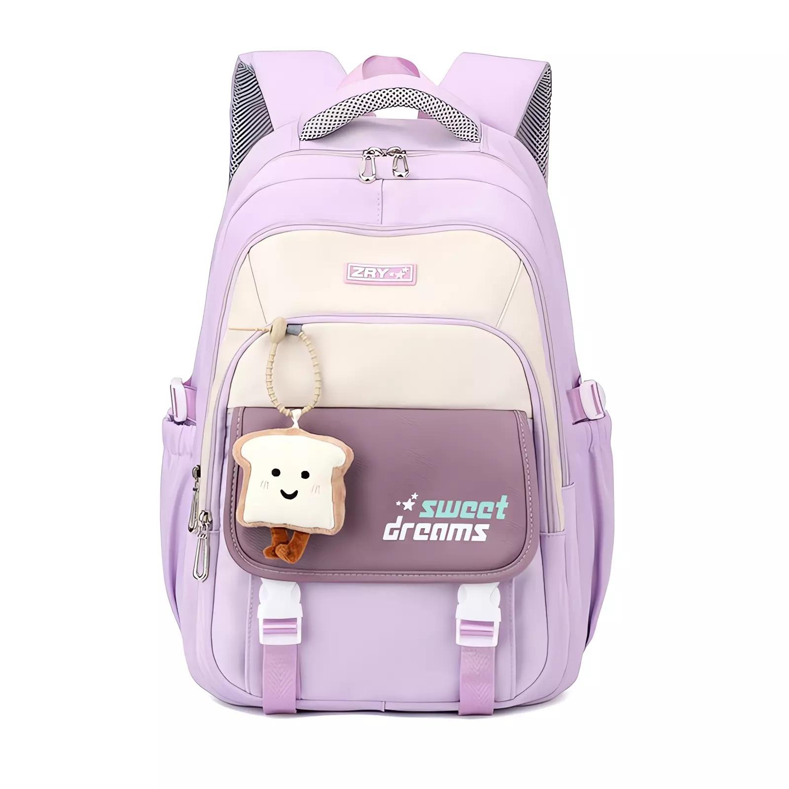 

School Backpacks for Girls Teens Elementary Middle School Large Capacity Bookbag with Many Pockets Perfect for Travel and School фиолетовый