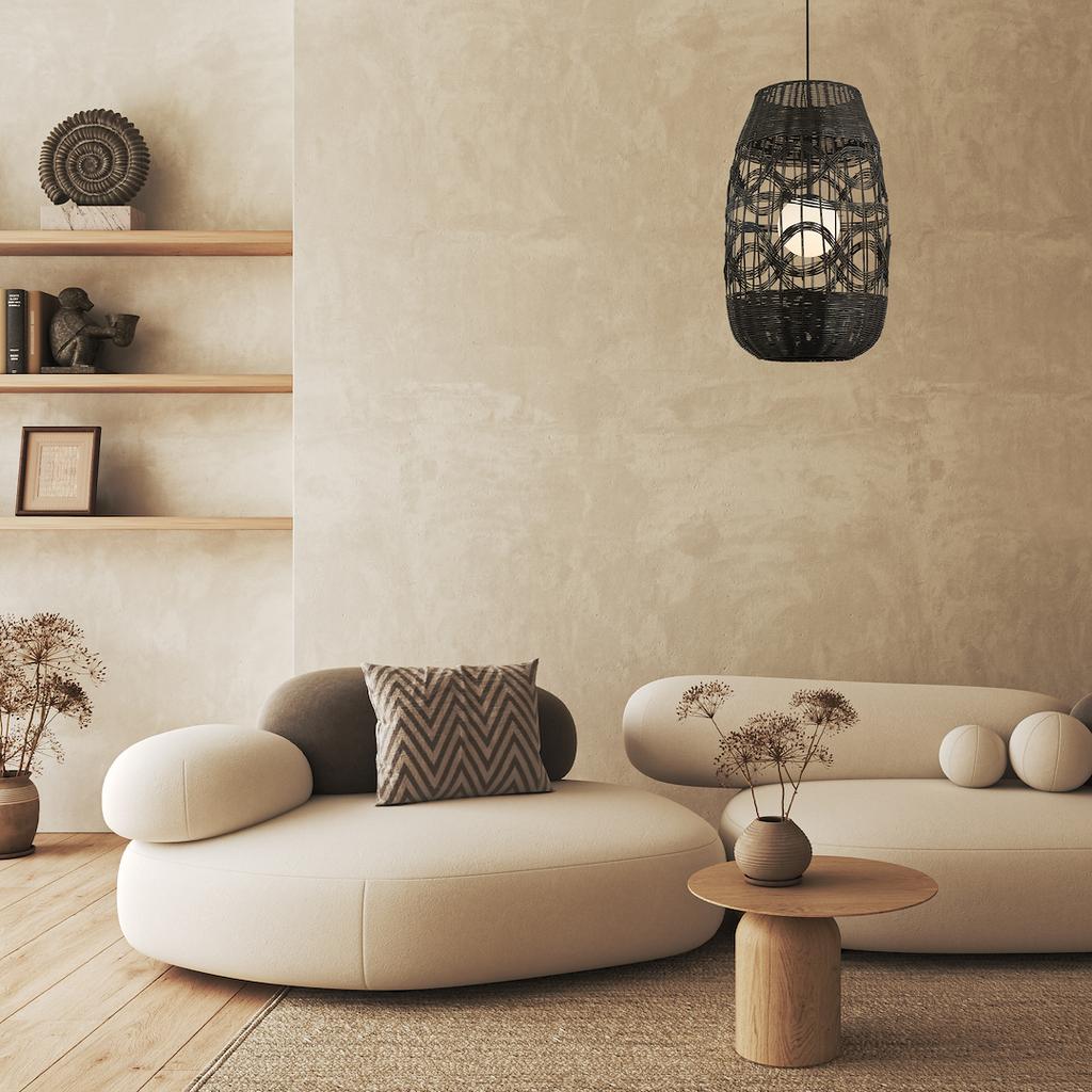 Lampa Wisząca Arona 1 E14 Czarny Milagro Ml0355