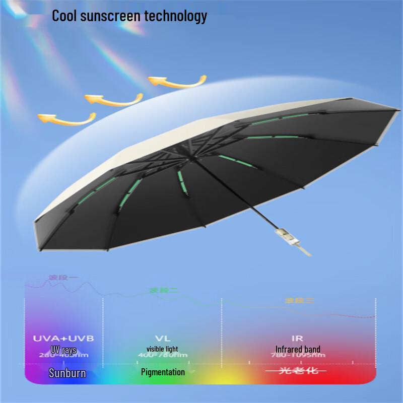 Ximengyuan Semi-Automatic Reverse Folding Umbrella (10-Pack)