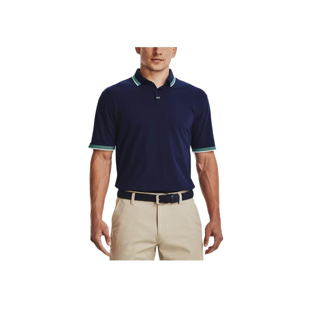 Under Armour Casual Sports Breathable Short Sleeve Polo Shirt Men Tops Blue 1370099-408