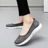 Women’s Moccasins Loafers Casual Green Slip on Walking Shoes Summer Black Lightweight Socks Shoes for Mother Large Size
