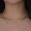 Another Layer Flat Chain Necklace (silver925)(2color)