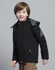 MONTE CARLO Boys Solid Black Hooded Neck Full Sleeve Jacket