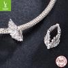 S925 Sterling Silver Guardian Wing Beaded Accessories Inlaid Zircon Wing Versatile Diy Beads